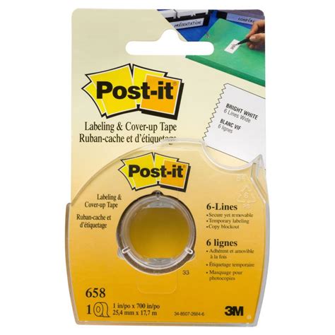 3m 658 Post It Labeling And Cover Up Tape 6 Lines 25 日發文具