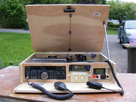 Not only can this little wonder keep you in touch with friends and family, but it can charge usb and 12vdc devices as well. diy ham radio wooden go box - Google Search ...