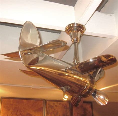 American 1930s Art Deco Airplane Ceiling Fan For Sale Airplane