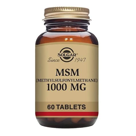 Solgar Speciality Supplements Msm 1000mg Tabs Size 60