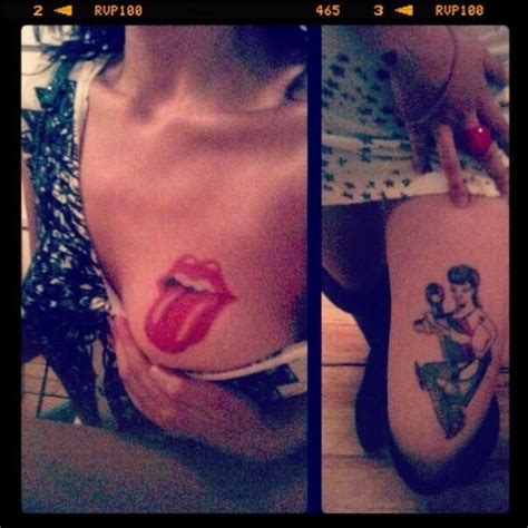 Rolling Stones Tongue And Lips Tattoo Via Bubuslubus