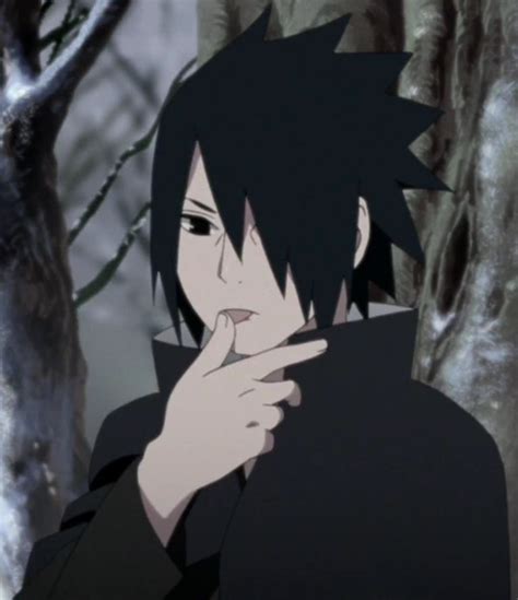 Sasuke Chan Liking His Finger After Eating Sasuke Shippuden Naruto