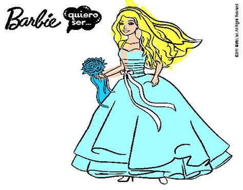Dibujo De Barbie Vestida De Novia Pintado Por En El Día 30 03 18 A Las 18 19 19