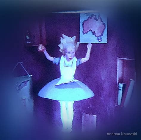 Alice Falling Down The Rabbit Hole By Andrew Nawroski