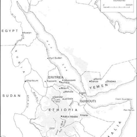 Map Of The Horn Of Africa Taken From Phillipson 1998 10 Fig1