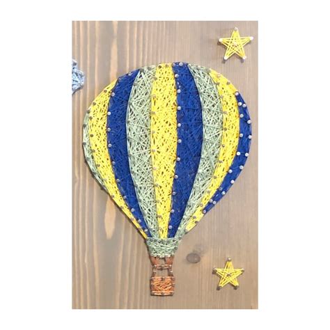 Made To Order Hot Air Balloon String Art Balloonist Pilot Etsy