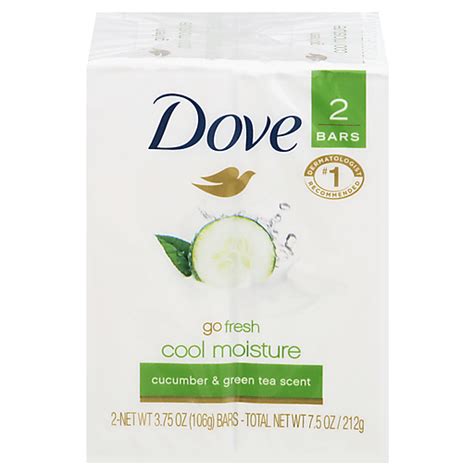 Dove Go Fresh Cucumber And Green Tea Beauty Bar 4 Oz 2 Bar Hand