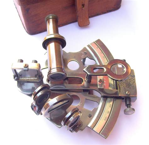 nautical antique brass maritime sextant with leather box at rs 1150 piece nautical sextants in
