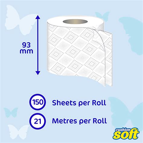 Cushion Soft 2ply Toilet Rolls 3 Packs Of 18 54 Rolls Nova Tissue