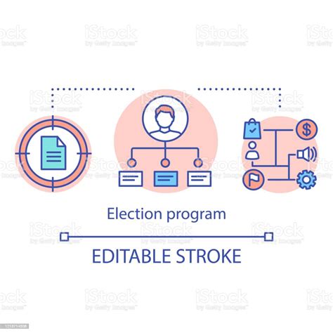 Election Program Concept Icon Elections Idea Thin Line Illustration