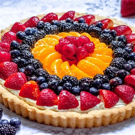 The Perfect Fruit Tart With A Creamy Sweet Filling Tastes As Good As It