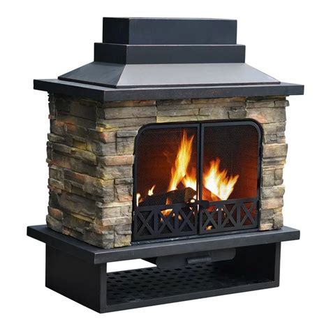 Pirtle Steel Wood Burning Outdoor Fireplace Outdoor Fireplace Fire