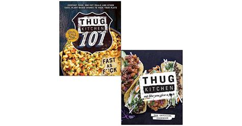 thug kitchen 101 fast as f ck and thug kitchen eat like you give a f k 2 books collection set by