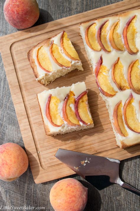Peaches And Cream Coffee Cake Little Sweet Baker