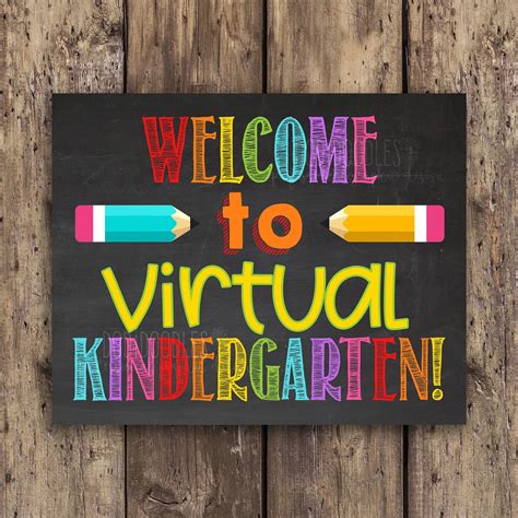 Welcome To Virtual Kindergarten E Learning Distance Etsy In 2020