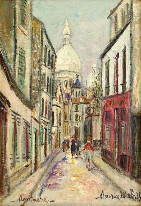 Maurice Utrillo Rue Saint Rustique A Montmartre 1939 Mutualart