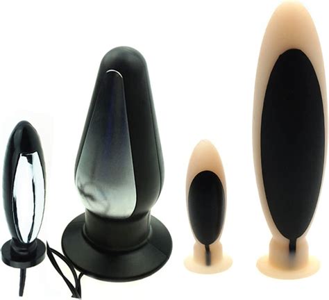 Miiniy Unisex Electric Shock Prostate Massager Silicone Butt Plug Electro Equipment