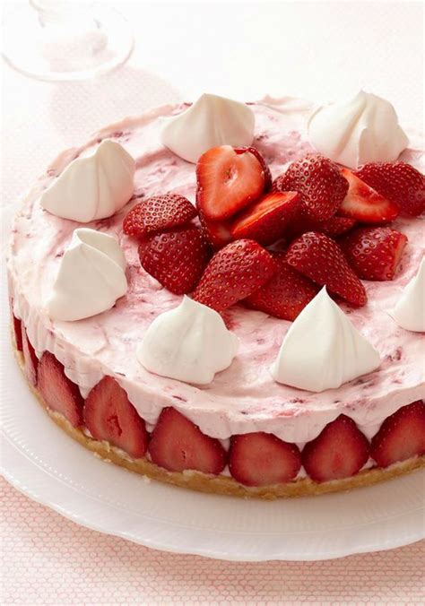 Cheesecake aux fraises sans cuisson Gâteaux Délices