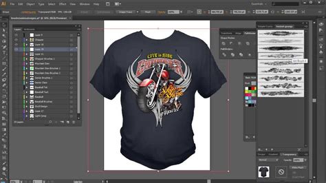 illustrator brushes high  tshirt design tutorial youtube