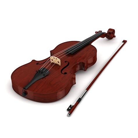 violin 3d model max obj fbx c4d