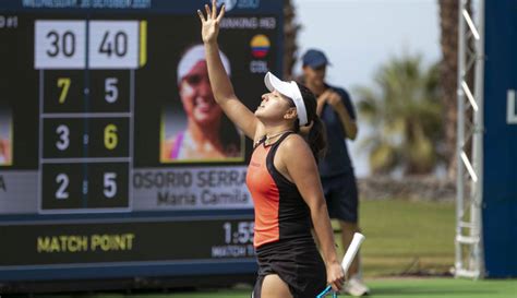 ¡imparable María Camila Osorio Avanzó A La Final Wta 250