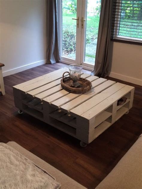 Pallet Coffee Table For Sale Has Wheels So Can Move Around Easily £70