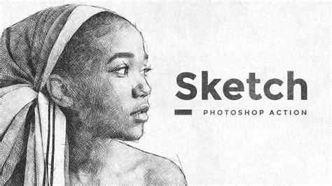 Pencil Sketch Photoshop Action Photo Effects Free Download Pencildrawing