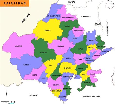 Rajasthan Map Download Free Pdf Map Of Rajashtan State Infoandopinion