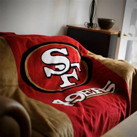 San Francisco 49ers Nfl Denali Throw Blanket Unique Linens Online