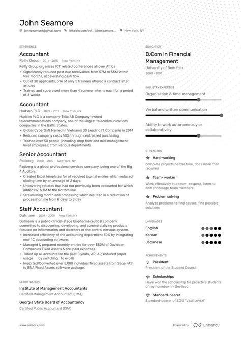 The career objective in an accounting resume refers to a customized statement that outlays your entire career and its achievements, best accounting resume summary statement examples. Accounting Resume Samples - A Step by Step Guide for 2020 | Enhancv.com