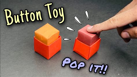 Mini Origami Button Pop It Fidget Toy No Glue Origami Pop It