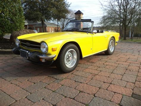 1975 Triumph Tr6 Bright Yellow In Beautiful Condition Classic Triumph