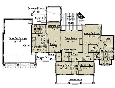 There is less upkeep in a smaller home, but one bedroom is usually larger, serving as the master suite for the homeowners. first floor image of Bungalow with Luxury Master Suite ...
