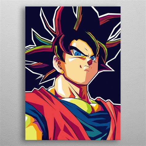 Goku Dragonball Poster By Ardi Arumansah Displate Dragon Ball Gambar Kanvas Lukisan Kanvas