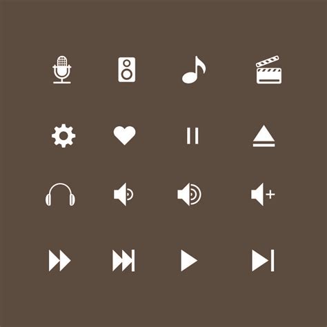 Free Music Vector Icons Collection Design Download Icon Collection