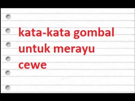 Kata Kata Untuk Gombalin Cowok - Sigila Mencurah Pedih