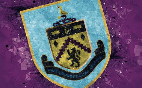 Burnley Fc Logo Geometric Art English Football Club Creative Emblem