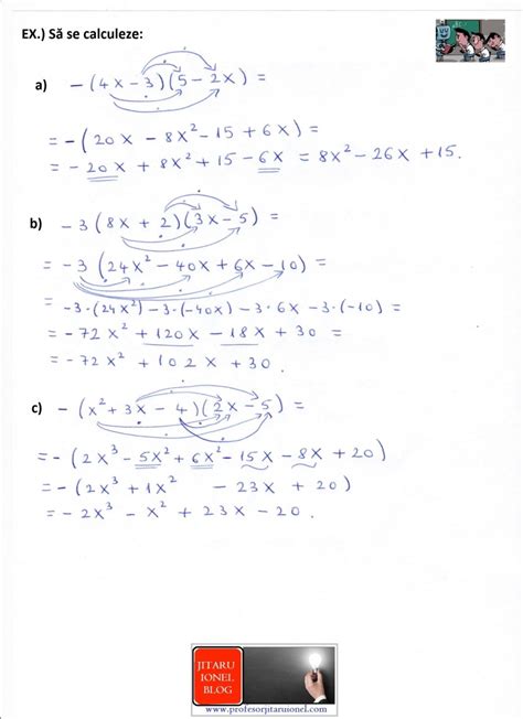 Exercitii De Matematica Clasa 4 Cu Paranteze