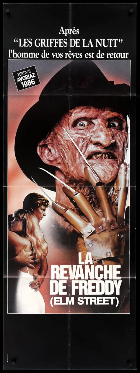 A Nightmare On Elm Street 2 1985 French Door Panel Movie Poster