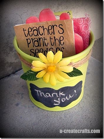 I know there are some really cute coffee mugs first of all, if you're going to bring flowers, do be sure they're in a vase. Gardening Gift {teacher appreciation} | Skip To My Lou