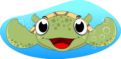 Cute Sea Turtle Cartoon 620349 Vector Art At Vecteezy