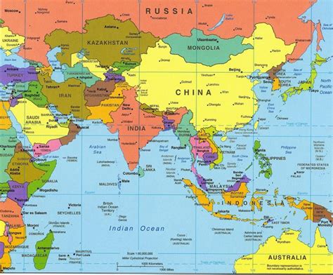 Peta Asia Penjelasan Peta Benua Asia Lengkap Sindunesia 121275 The