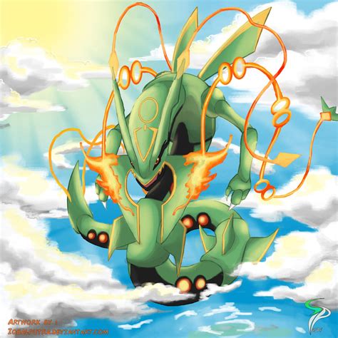 Mega Rayquaza By Infinitepieces On Deviantart