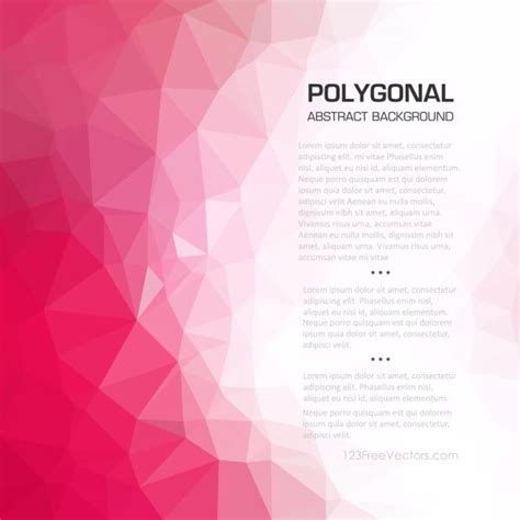 Pink Polygonal Background Graphics