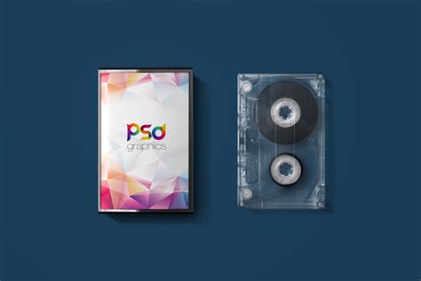 Download Audio Cassette Cover Mockup Free PSD | PSD Graphics