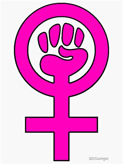Womens Power Feminist Symbol Womens Rights Reproductive Rights Sticker For Sale By