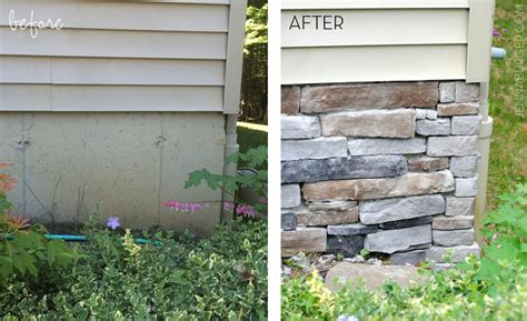 Adding Stone Veneer To A Concrete Foundation Wall Jenna Burger Design Llc