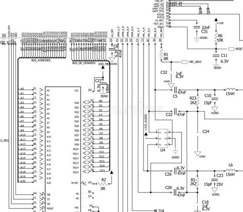 Electronic Circuit Schematic Stock Illustration Illustration Of