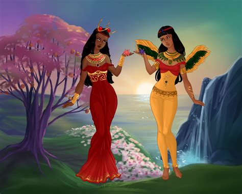 Hathor And Isis By Kaybay2323 On Deviantart