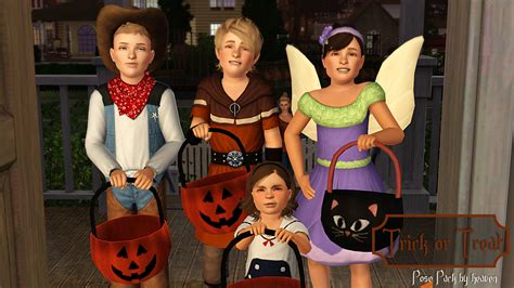 Mod The Sims Trick Or Treat Poses